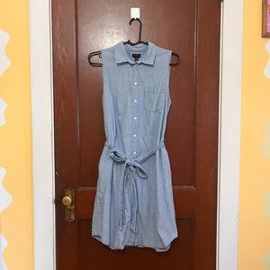 J Crew Size 8 100% Cotton Denim Dress